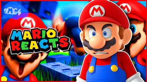 Mario Reacts To Smg4 Mario Does Literally Anything For Views Youtube