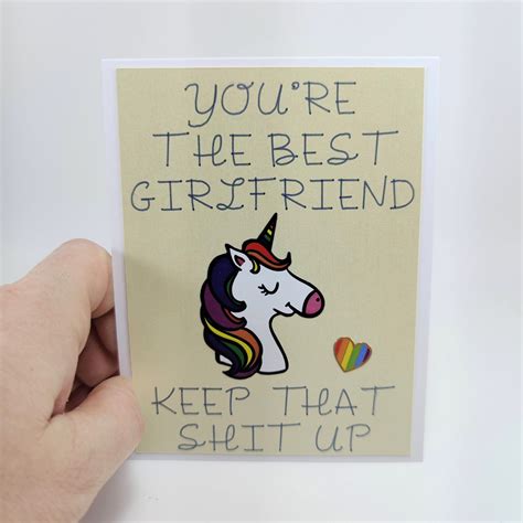 Funny Lesbian Card For Girlfriend Lesbian Anniversary Card Etsy