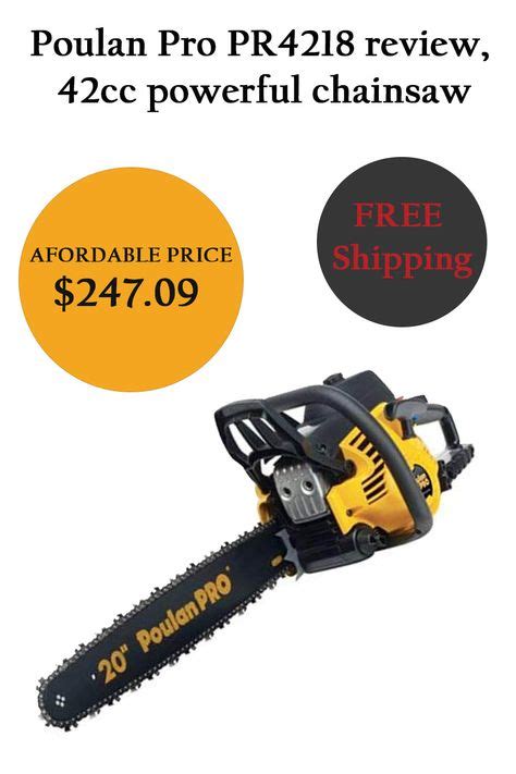 Poulan Pro PR4218 review, 42cc powerful chainsaw in 2020 | Chainsaw, Small chainsaw, Pro