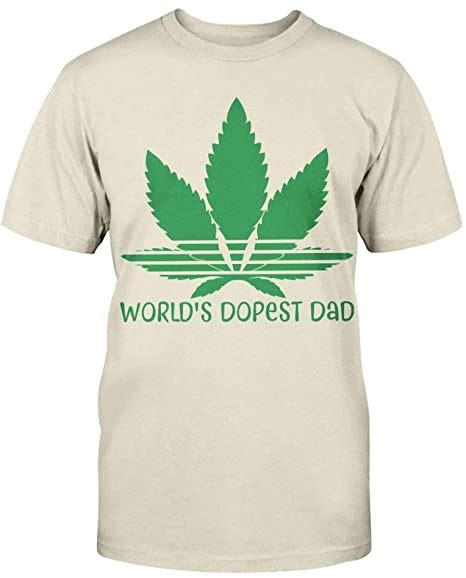 Funny Green Canabis 420 Shirt Worlds Dopest Dad Unisex T Shirt