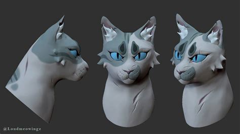 Ivypools 3d Model Warrior Cat Drawings Warrior Cats Art Warrior Cat