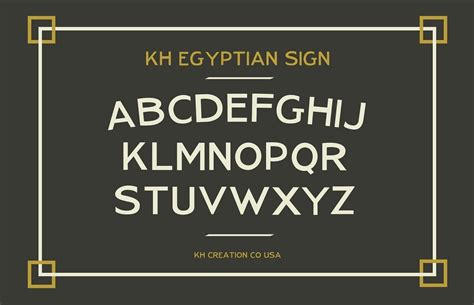 10 Egyptian Fonts For Mystical Designs Decolore
