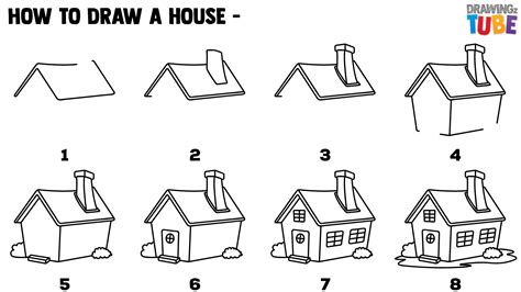 √ How To Draw A Cottage Step By Step