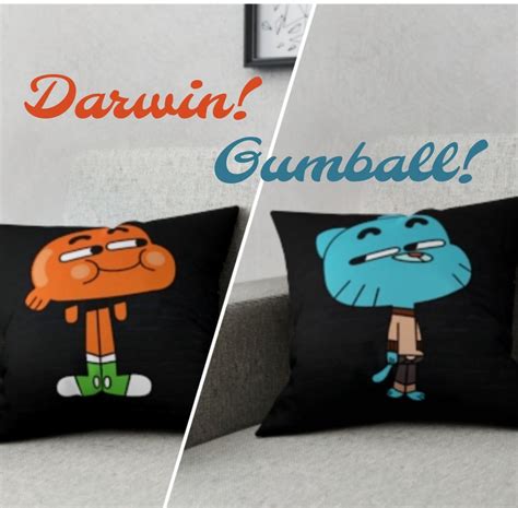 Gumball And Darwin Matching Pillows Etsy