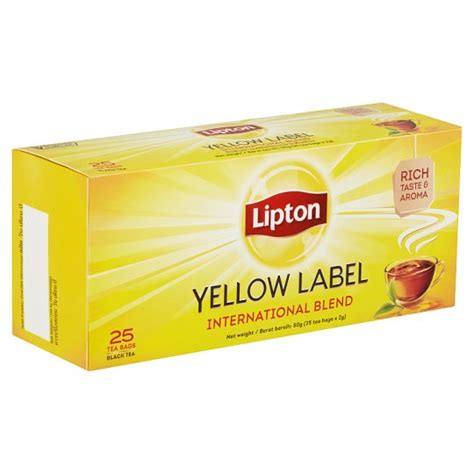 Check spelling or type a new query. Lipton Yellow Label Black Tea 25 Tea Bags x 2g (50g ...