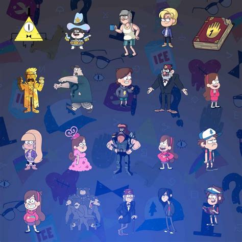 Gravity Falls All Characters And Backgrounds