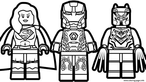 Black panthers in asia and africa are leopards, while black panthers in the americas are. Lego Iron Man Supergirl Black Panther Coloring Pages Printable