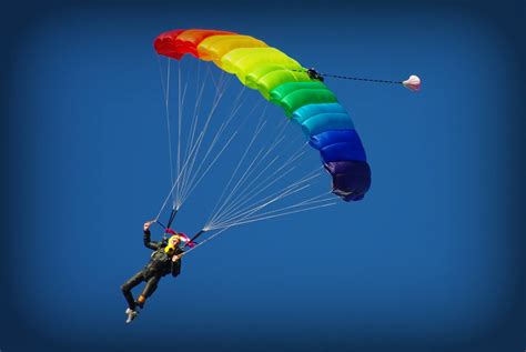 Jump For Pride Parachute Into St Aubins Bay Jersey Liberate