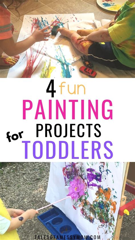 Fun And Easy Toddler Painting Ideas Tales Of A Messy Mom Toddler