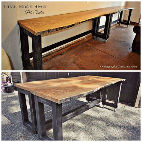 Turn your table onto its side and place the pvc pieces over each foot, then stand it up carefully. Ana White | DIY Convertible Bar / Pub Table - DIY Projects