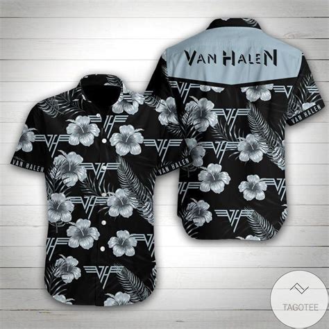 Us Store Van Halen Summer Button Up Hawaiian Shirt Myteashirts