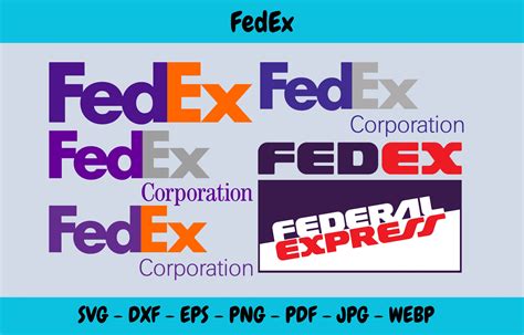 Fedex Vector Svg Eps Dxf Png High Res  Pdf Webp Etsy Uk