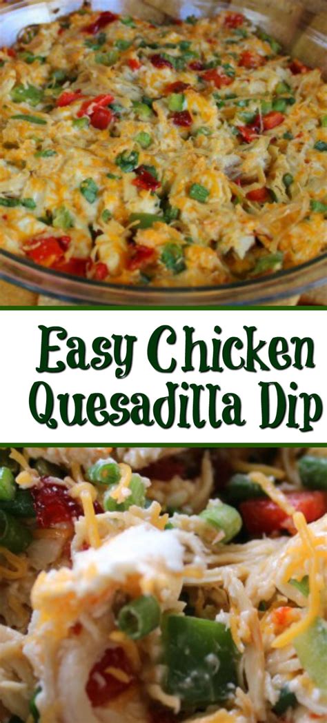 With just four ingredients, this chicken quesadillas recipe is a snap to prepare. Easy Chicken Quesadilla Dip Recipe - Cook Eat Go