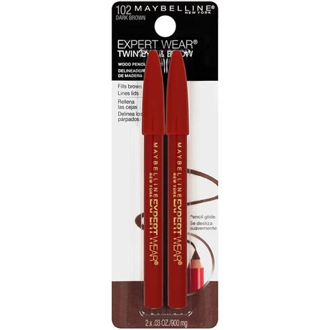 Maybelline Expert Wear Twin Brow And Eye Pencils Dark Brown Shop Eyes