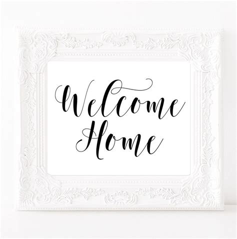 Welcome Home Images Printable