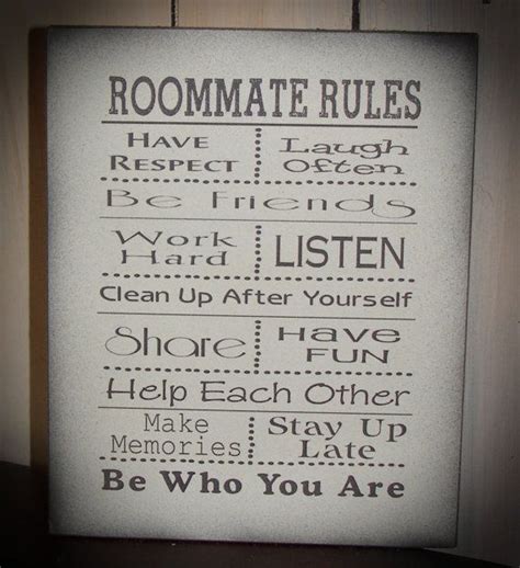 Roommate House Rules Template