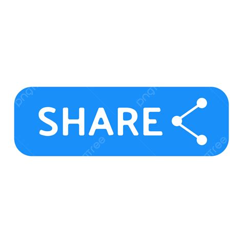 Share Button Icon Blue Share Button Icon Png And Vector With