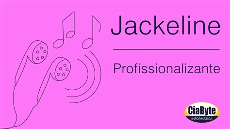 Curso Profissionalizante Depoimento De Jackeline Youtube