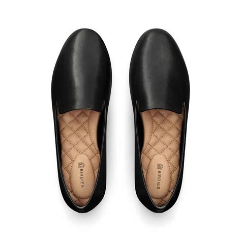The Starling Black Leather Black Leather Flats Black Leather