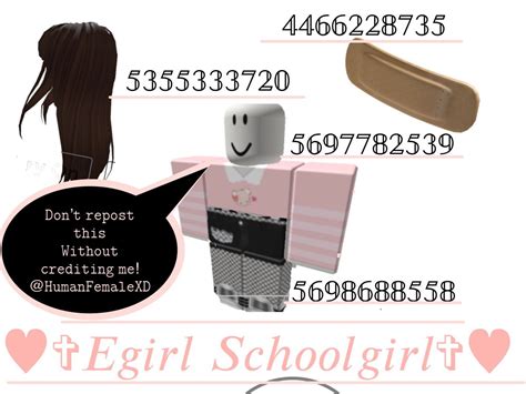 Egirl Schoolgirl Bloxburg Outfit Codes Roblox Codes Roblox Roblox