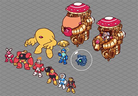 All Bosses From Megaman 1 By Neifaneze On Newgrounds