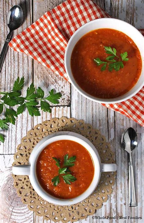 Fresh Tomato Soup From Garden Tomatoes Via Mynourishedhome Fresh