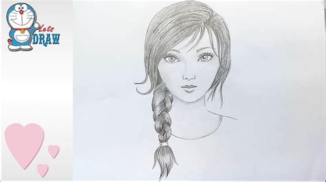 How To Draw A Girl Face With Pencil For Beginners