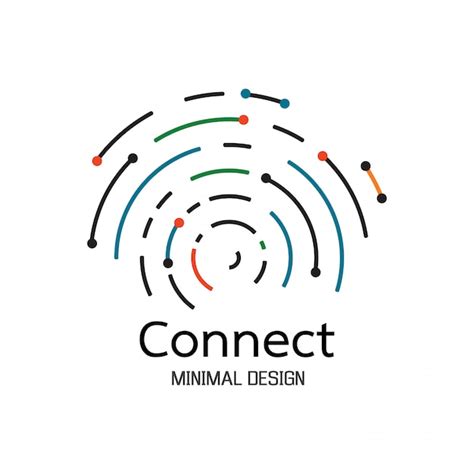 Abstract Network Connection Icon Logo Design Vector Premium Download