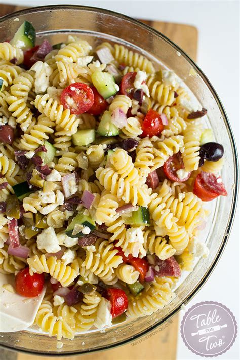 260 calorie dinner healthy noodles from costco italian frozen vegetables teriyaki sauce tonightsdinner. Mediterranean Pasta Salad - Table for Two® by Julie Wampler