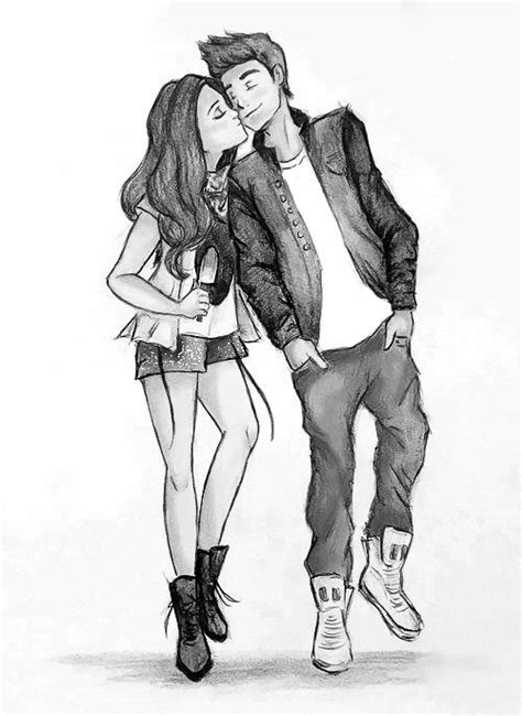 Cute Couple Drawings Relationship Drawings Drawings