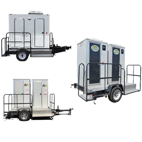 2 Station Vip Restroom Trailers Area Portable Services