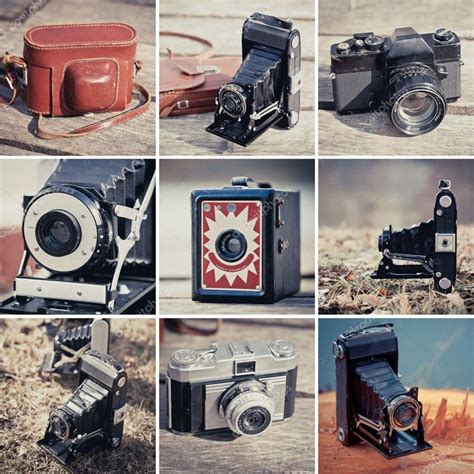 Old Cameras Collage Stock Photo Aff Collage Cameras Photo