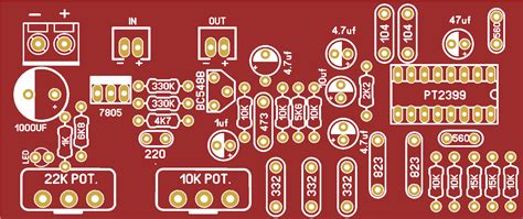 Simple echo circuit, mic mixer with echo schematic diagram, microphone echo circuit diagram, audio echo circuit diagram. Microphone Circuit Diagram With Pcb Layout - Circuit Boards