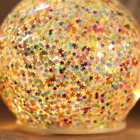 Small Led Rainbow Glitter Light Globe Lisa Angel
