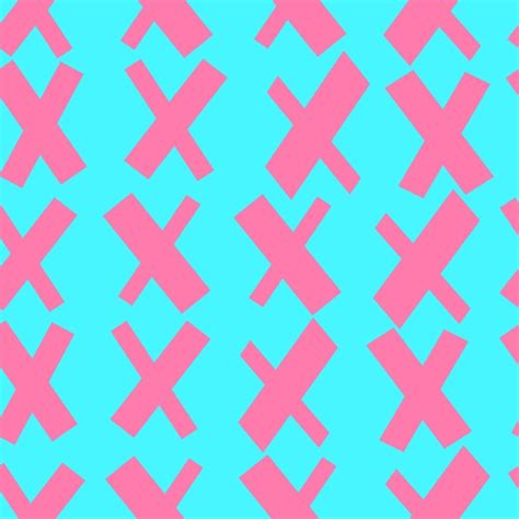 Premium Vector Vector Seamless Pattern Pink Crosses X On A Background