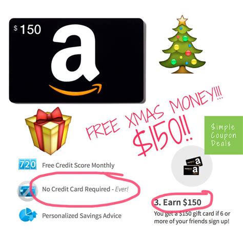 Using the right credit card for your amazon purchase can get you an even better deal by earning the most bonus points or cash back rewards. Free $150 Amazon Gift Card for Christmas with Free Credit ...