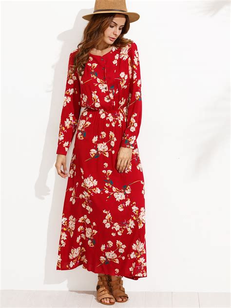 Shein Red Floral Dress The Daily Jemima