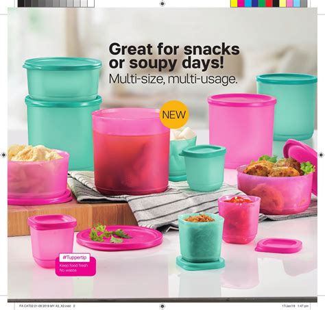 View or download our catalogue to see our current range of new and popular products for 2020/2021. Tupperware Catalog 01 February 2019 - 9 February 2019 ...