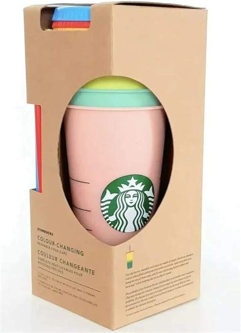Starbucks Reusable Color Changing Cold Cup Collection Pack Of 5 Wlids