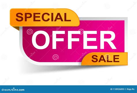 Special Offer Stickers Stock Vector Illustration Of Business 118926893