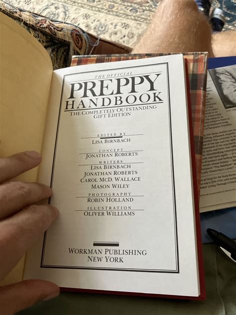 The Official Preppy Handbook 9780894801952 Ebay