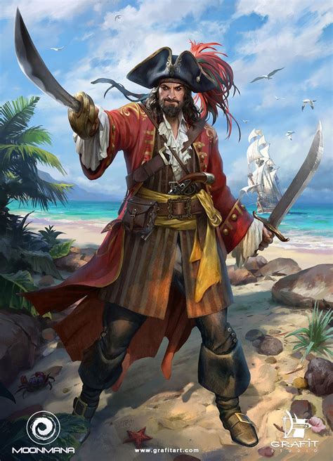 Ultimate Pirates Characters Grafit Studio Pirates Dessin Portraits