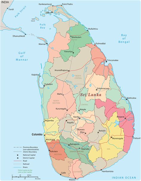Sri Lanka Map Colombo