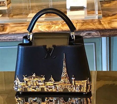 Louis Vuitton Capucines Bb Bag Leather Limited Edition Hand Beaded Paris Bags Louis Vuitton