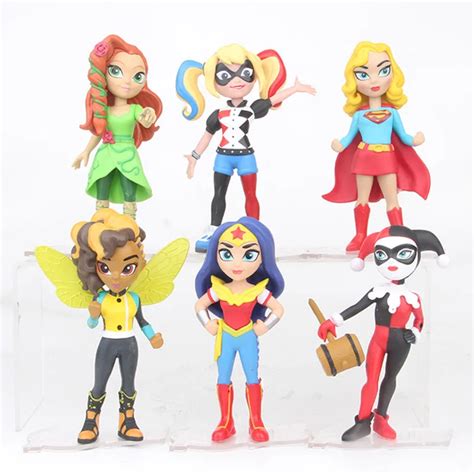 Buy 6pcsset Super Hero Girls Batgirl Poison Ivy