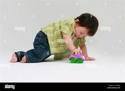 Toddler Playing Stock Photo Alamy