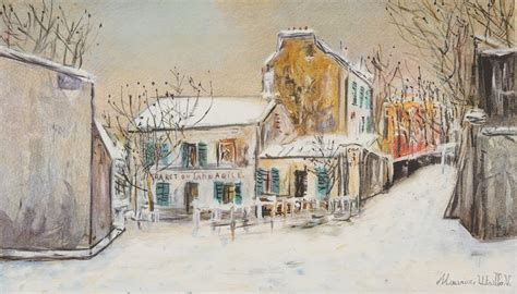 Maurice Utrillo Notre Dame De Clignancourt Sous La Neige Mutualart