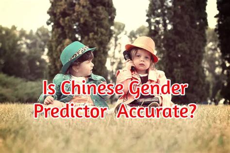 chinese gender predictor how does it work and is it accurate