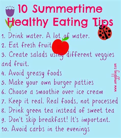 Try These Healthy Summertime Eating Tips Healthy Eating Tips