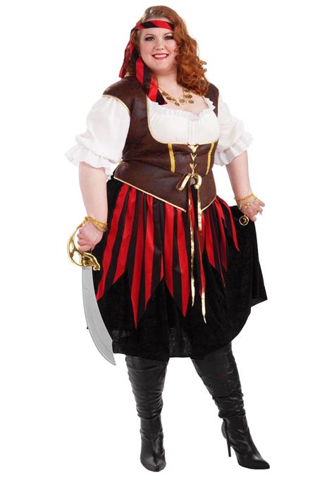 Womens Shipwreck Pirate Plus Size Costume